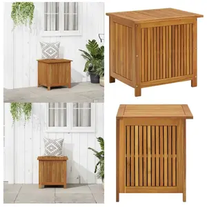 Vidaxl - Boîte de rangement de jardin 60x50x58 cm Bois d'acacia solide - Coffre De Jardin - Rangement Extérieur - Meuble De Jardin - Bois D'acacia pas cher