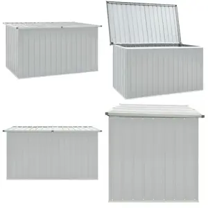 Vidaxl - Boîte de rangement de jardin Gris 171x99x93 cm - coffre de rangement - coffres de rangement - Home & Living - Gris pas cher
