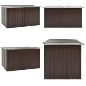 Vidaxl - Boîte de rangement de jardin Marron 171x99x93 cm - Boîte De Rangement Jardin - Coffre De Jardin - Rangement Exterieur - Meuble De Jardin pas cher