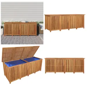 vidaXL Boîte de rangement de jardin 200x80x75 cm bois massif d'acacia - Coffre De Jardin - Rangement Extérieur - Coffre De Rangement - Meuble De JardinVendu parkaufland