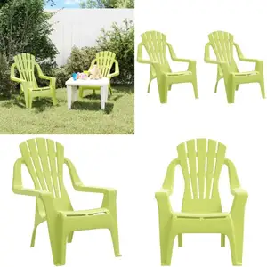 vidaXL Chaises de jardin pour enfants lot de 2 vert 37x34x44 cm pp - chaise de jardin - chaises de jardin - Home & Living - VertVendu parkaufland