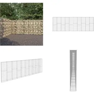 Vidaxl - Mur à gabion avec couvercles Acier galvanisé 600x30x200 cm - ... pas cher
