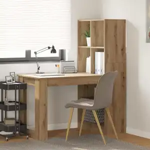 Vidaxl - Bureau Chêne Artisanal 122 X 67 X 145 Cm Bois D'Ingénierie pas cher