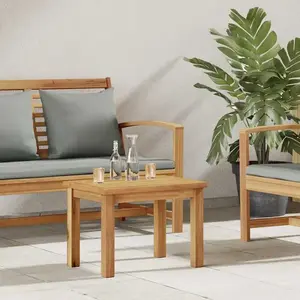 vidaXL Table basse Marron 50 x 35 x 36 cm Bois de teck massif pas cher
