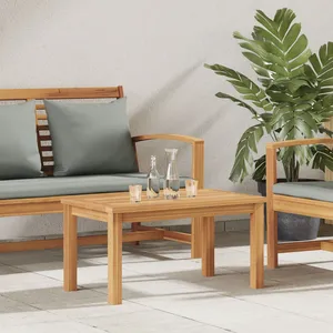vidaXL Table basse Marron 70 x 40 x 36 cm Bois de teck massif pas cher