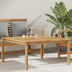 vidaXL Table basse Marron 110 x 110 x 45 cm Bois de teck massif pas cher