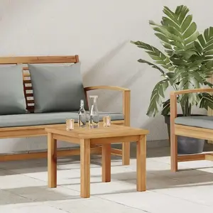 vidaXL Table basse Marron 45 x 45 x 36 cm Bois de teck massif pas cher