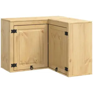 Comparateur de prix : vidaXL Armoire avec étagère Miel 80 x 80 x 60 cm Pin massif