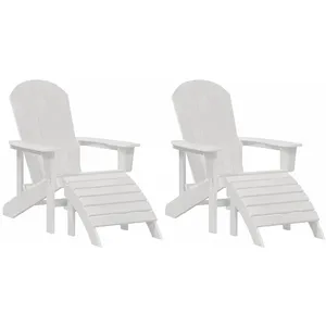 Mobilier De Jardin Lounge 2 Pcs Blanc 74 X 82 X 90 Cm Plastique Vidaxl pas cher