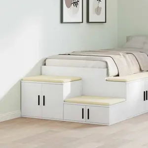 Comparateur de prix : vidaXL Meuble De Rangement Vidaxl Blanc 108x41x40 Cm En Bois Aggloméré
