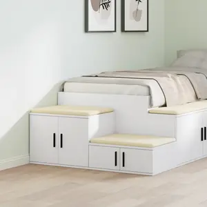 Comparateur de prix : Armoire De Rangement Blanc 118 X 41 X 40 Cm Bois D'Ingénierie Vidaxl