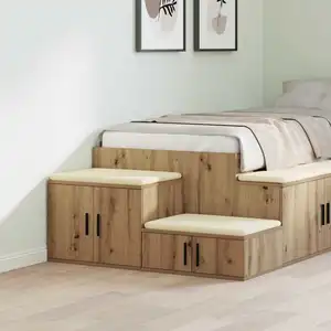 Vidaxl armoire de rangement 2 pcs chêne artisanal 103 x 41 x 40 cm pas cher
