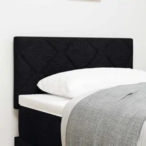 vidaXL Tête De Lit Design Blocs De Diamant Noir 80 Cm En Tissu pas cher