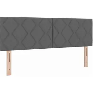 Tête De Lit En Tissu Geometric Manuel Gris Foncé 160 Cm Tissu Vidaxl pas cher