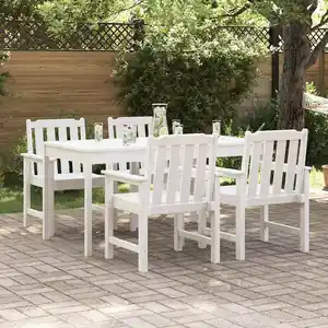 Comparateur de prix : Vidaxl - Chaise De Jardin. 4 Pcs Blanc 65.5 X 55.5 X 88cm Plastique