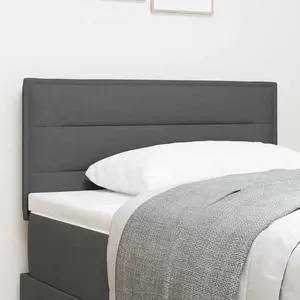 VIDAXL Tête De Lit Design Lines Gris Foncé 90 Cm En Tissu pas cher