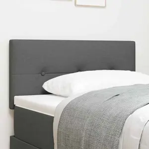 Vidaxl tête de lit capitonnée gris foncé 100 cm en tissu pas cher