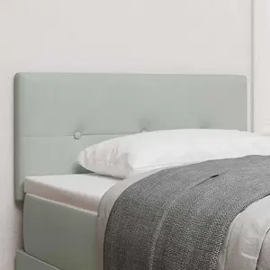 Vidaxl tête de lit capitonnée gris clair 100 cm velours pas cher
