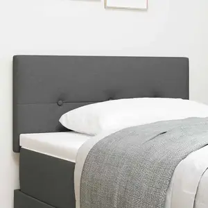 Comparateur de prix : Vidaxl tête de lit  capitonnée gris foncé 90 cm tissu