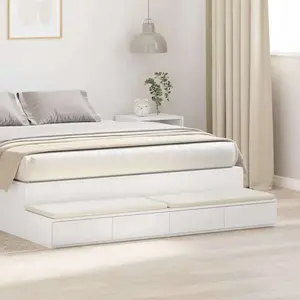 vidaXL Vidaxl Tiroirs De Lit Blanc 160x36,5x16,5 Cm En Bois Aggloméré pas cher