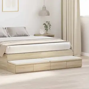vidaXL Tiroirs de lit avec tiroir Chêne Sonoma 160 x 36,5 x 16,5 cm pas cher