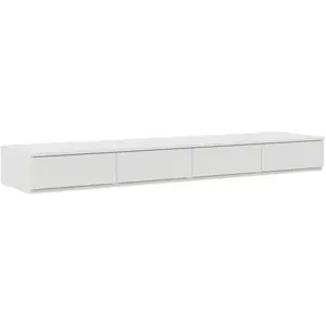 vidaXL Tiroirs de lit Blanc 140 x 36,5 x 16,5 cm Bois d'ingénierie pas cher