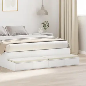 vidaXL Tiroirs de lit Blanc 150 x 36,5 x 16,5 cm Bois d'ingénierie pas cher