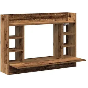 Comparateur de prix : Vidaxl - Bureau Mural En Bois Ancien 105x48x75 Cm En Bois D'Ingénierie