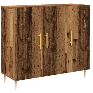 vidaXL Buffet Bois ancien 90 x 34 x 80 cm Bois d'ingénierie