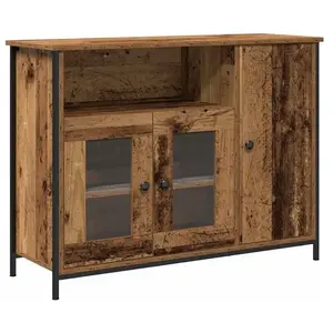 Buffet Bois Ancien 100 X 35 X 75 Cm Bois D'Ingénierie Vidaxl pas cher