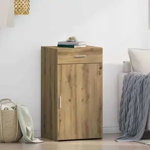Buffet Chêne Artisanal 50 X 42,5 X 93 Cm Bois D'Ingénierie Vidaxl pas cher
