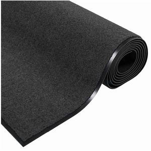 vidaXL Paillasson - Anthracite Noir 300x120 cm pas cher