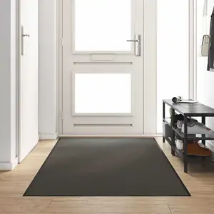 vidaXL Paillasson - Anthracite Noir 250x120 cm pas cher