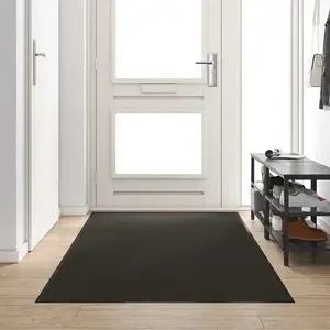 vidaXL Tapis d'entrée lavable noir 120x250 cm pas cher