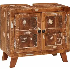 vidaXL Cabinet de salle de bain avec étagère avec stockage avec porte pas cher