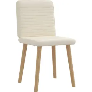 Vidaxl chaises à manger lot de 2 lin pas cher