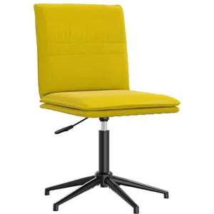 Comparateur de prix : Vidaxl - Chaise à manger Jaune Velours
