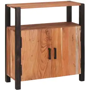 vidaXL Buffet Marron 70 x 30 x 75 cm Bois d'acacia massif pas cher
