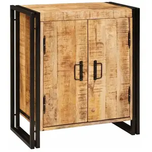 Comparateur de prix : vidaXL Vidaxl Cabinet De Chevet Marron Bois De Mangue Brut Massif