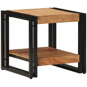 vidaXL Table Basse Vidaxl 40x50x38 Cm En Bois D'acacia Massif pas cher
