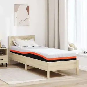 vidaXL Matelas Blanc, Gris 70 x 200 cm pas cher