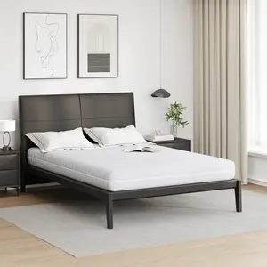 vidaXL Matelas Blanc 140 x 200 cm Tissu 100% polyester pas cher