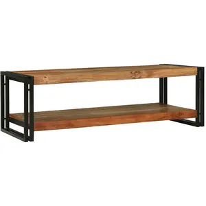 vidaXL Vidaxl Table Basse 120x50x38 Cm En Bois Massif D'acacia pas cher