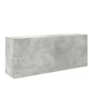 Armoire murale de bain gris béton 100x25x40cm bois d'ingénierie Vidaxl pas cher