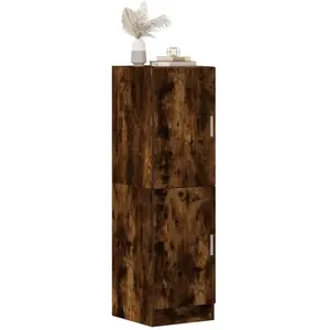 Vidaxl armoire de cuisine chêne fumé 38x41,5x131,5 cm bois ingénierie pas cher