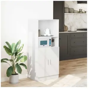 Comparateur de prix : vidaXL Armoire de cuisine blanc 57x41,5x131,5 cm bois d'ingénierie