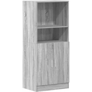 vidaXL Armoire de cuisine sonoma gris 57x41,5x131,5 cm bois ingénierie
