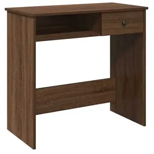 vidaXL Vidaxl Bureau Chêne Marron 80x40x75 Cm Bois D'ingénierie pas cher