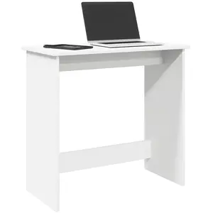 Comparateur de prix : vidaXL Vidaxl Bureau Blanc 80x40x75 Cm Bois D'ingénierie