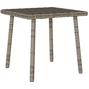 Comparateur de prix : Table basse de jardin rectangulaire gris 40x40x37 cm rotin Vidaxl